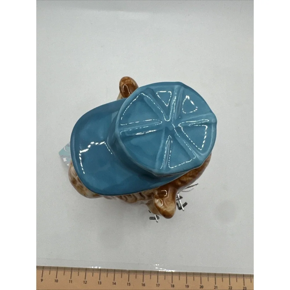 Contained Art Chimpanzee Porcelain 100mL Airtight Storage‎ Jar Blue Hat New